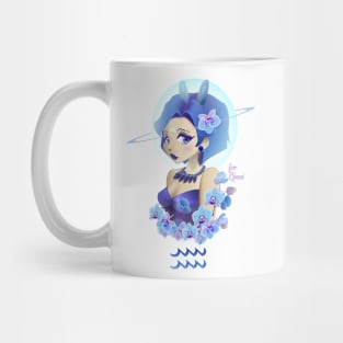 Aquarius Astrobunny Bust Mug